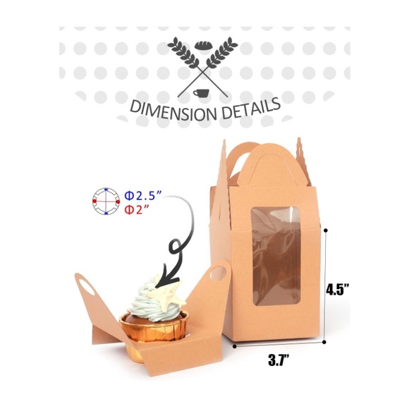 50 Cupcake Boxes all BRAND NEW !!!! - Picture 3 of 7